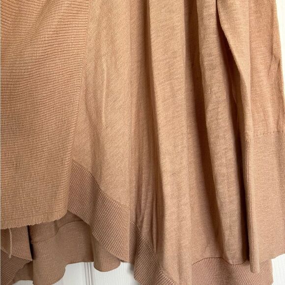 Banana Republic Tan Lightweight Cotton Blend Open Front Cardigan Sweater Medium - Picture 7 of 7